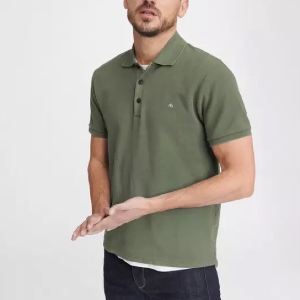 Rag and Bone Short Sleeve Polo Button Top